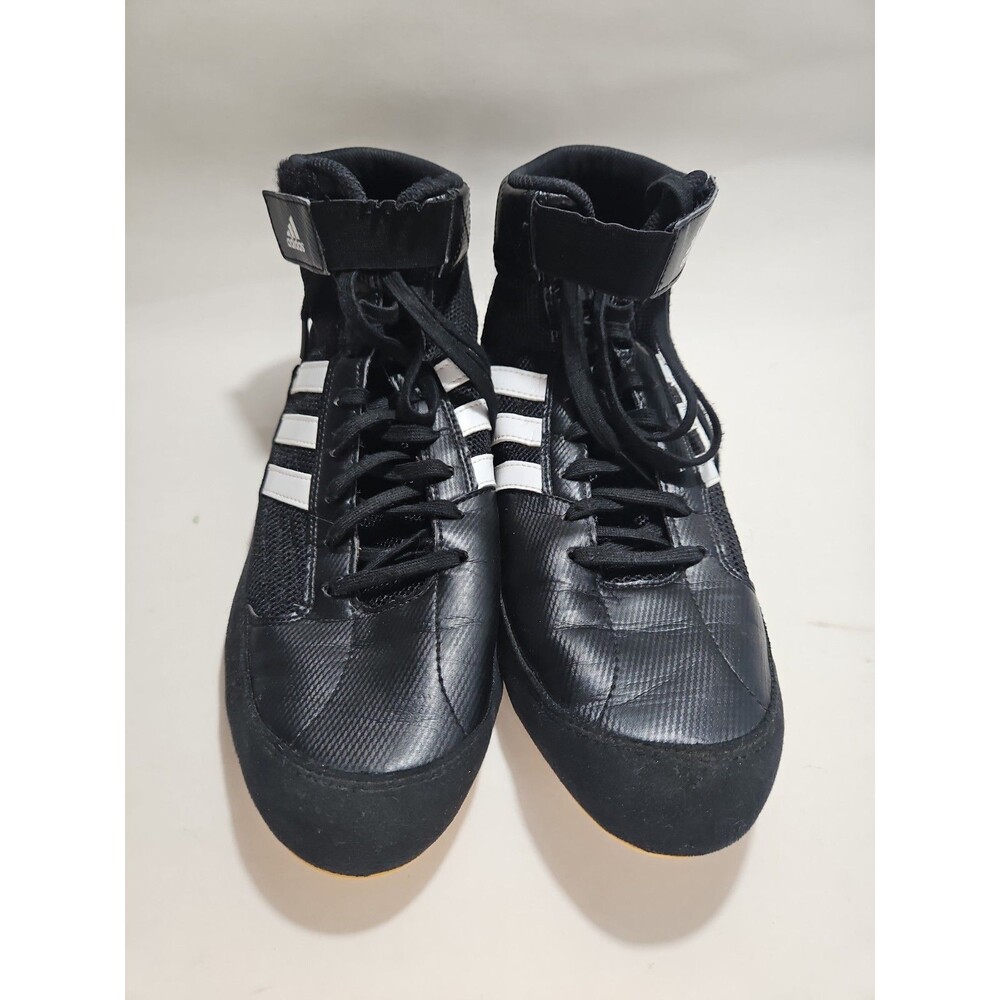 Adidas‎ Hvc Mens Size 12 Wrestling Shoes Flats Black White Combat Sports Mma